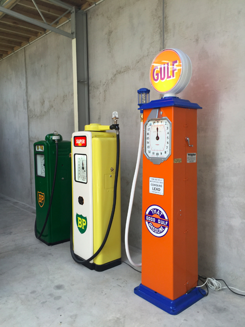 Various fuel pumps are found throughout the Museum.
